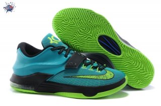 Meilleures Nike KD 7 Vert Bleu Noir