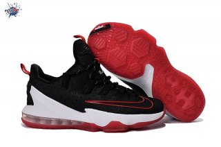 Meilleures Nike Lebron 13 Noir Blanc Rouge