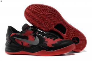 Meilleures Nike Zoom Kobe 8 Rouge Noir Argent